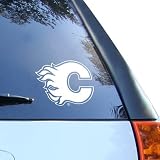 NHL Calgary Flames White 8'' Logo Decal