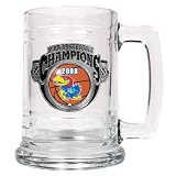 Kansas Jayhawks 2008 NCAA Basketball National Champions Glass Stein