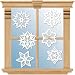 Snowflake Foam 6in Window Decorations 6ct