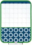 Pepper Pot Constructive Floral Magnetic Calendar White Dry Erase Board