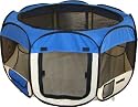 Pet Travel, Indoor or Outdoor Dog Cat Play Yard / Tent *Navy Blue* *Medium*