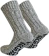 2 Paar ABS Stopper-Norweger-Socken Gr��e 43/46 Farbe Natur-T�ne