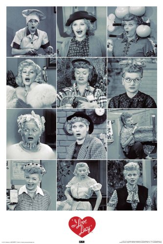 NMR 241087 I Love Lucy Text Decorative Poster