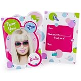 Barbie All Doll'd Up Thank You Cards (8 count)