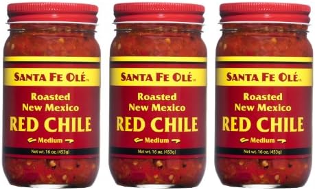 Santa Fe Ole Roasted New Mexico Medium Red Chile 3 Pack