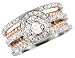 Diamond Engagement Ring 1.28 Carat (ctw) in White and Pink 18K Gold