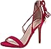 Shoe Republic LA Women's Monna Sueded Ankle Wrap Heeled Sandal