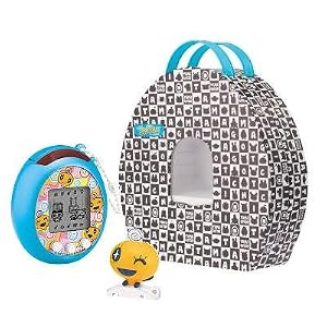 Tamagotchi Tamatown Tama-Go Game, Case and Memetchi Figure - Blue by 