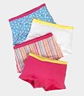 Fruit of the Loom Girls' 11pk Cotton Boyshort