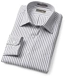 Van Heusen Men's Long Sleeve Men's Fitted Fancy Broadcloth Stripe Shirt