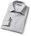 Apparel : Van Heusen Men's Long Sleeve Men's Fitted Fancy Broadcloth Stripe Shirt