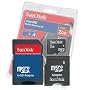 SanDisk 2GB MicroSD Card with SD & MiniSD Adapters (SDSDQ-2048, BULK package)