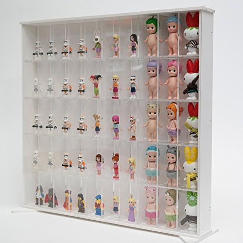 [NEW]Tower Brick Display Case with Sliding Door_White.