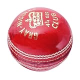 Gray-Nicolls Mens Club Leather Cricket Ball - 4.75 Oz
