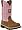 John Deere Women's Wellington JD3285 Boot,Tan/Pink,5 M US