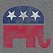 Republican Elephant T-Shirt | Gray | Poly Cotton Blend | Classic Look