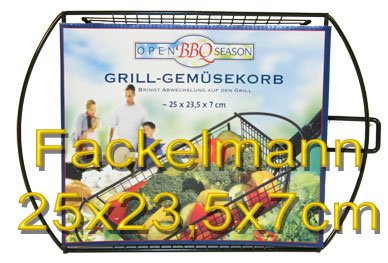 Fackelmann Grill-Gemuesekorb 25x23,5x7cm