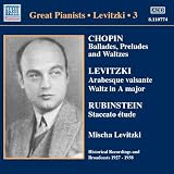 ショパン;ルビンシテイン;ラフマニノフ;サン=サーンス;他｜ミーシャ・レヴィツキーの録音全集 3(1927-1938)