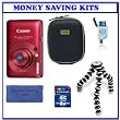 Canon PowerShot SD780IS 12.1 MP Digital Camera w/ Basic Accessory Kit & Transcend 8GB SDHC