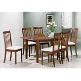 2 New dirty oak Solid Wood dining side chairs W/ cushion