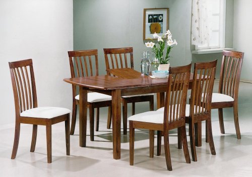 2 New dirty oak Solid Wood dining side chairs W/ cushion
