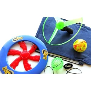 4 in 1 Beach Games Gift Set with Blinking Magic Expanding Ball
