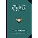 algebra fur gehende und blinde 1777 german edition