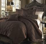 Review   / 11pc King Bed in a Bag~Diamond~Choco Comforter Set-1000tc Sheet Set Included
