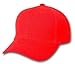 Adjustable Baseball Structured Cap Hat, Red