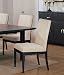 Kitchen & Housewares : Set of 2 Contemporary Black & Ivory Dining Chairs