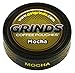 Grinds Coffee Pouches | 6 Cans of Mocha| 18 Pouches Per Can | 1 Pouch eq. 1/4 Cup of Coffee (Mocha)
