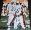 Dan Marino and Mark Clayton DUAL Autographed Miami Dolphins 8x10 Photo