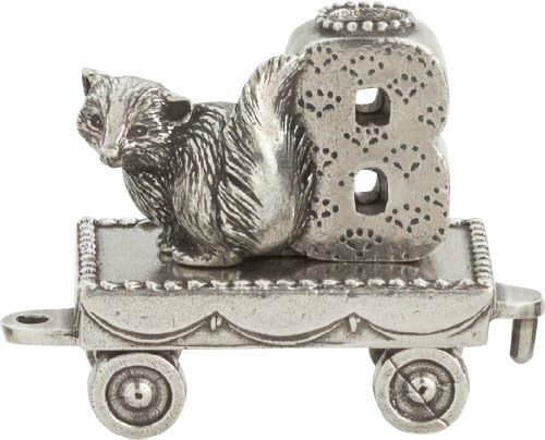 Danforth – Birthday Train (8- Skunk) – Handcasted Pewter Birthday Party Decorations - Made in USA