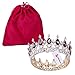 Stuff Crystal Crown Tiaras Prom Party Wedding Bridesmaid Hair Piece with Bobby Pins (Amethyst)