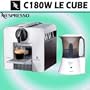 Nespresso C180W LE Cube Automatic Espresso Machine (arctic White) + Falw Frothing Machine