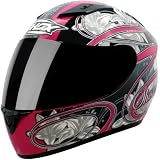 Shox Axxis Lily Motorcycle Helmet S Black/Pink