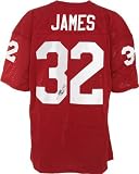 Edgerrin James Signed Red Custom Jersey