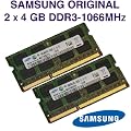 Samsung 8GB Dual Channel Kit (2x 4GB, 204 pin, DDR3-1066, PC3-8500, SO-DIMM) inkl. MwSt Rechnung
