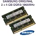 Samsung 8GB Dual Channel Kit (2x 4GB, 204 pin, DDR3-1066, PC3-8500, SO-DIMM) inkl. MwSt Rechnung