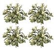 FOUR 15" Magnolia Leaf Artificial Bushes w/Berries