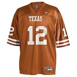 Texas Longhorns #12 NCAA Youth Replica Football Jersey by Nike (Orange)