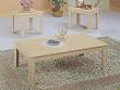 3 Piece Occasional Table Set in White Wash Finish By Coaster Furniture