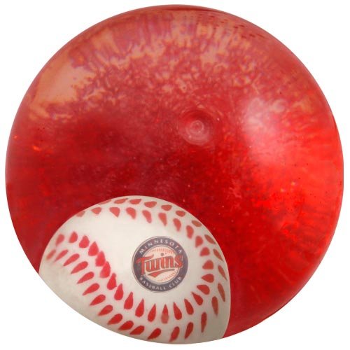 MLB Minnesota Twins Super Ball, 3-Inch, Clear