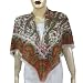 Scarf for Women Women's Accessory Printed Silk and Wool Square 43 x 43 inches