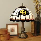 19" NCAA Colorado Buffaloes Logo Tiffany Style Table Lamp
