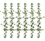 SIX 6' Artificial English Ivy Garlands_green