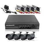 ZMODO PKD-DK40207 Complete 4 Channel DVR Kit with 4 Cameras No Hard Drive