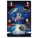 (22x34) Star Trek (Captains) TV Poster Print