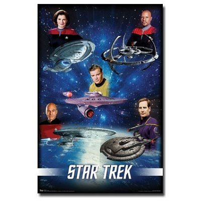 (22x34) Star Trek (Captains) TV Poster Print