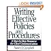 Writing Effective Policies and Procedures: A Step-By-Step Resource for Clear Communication